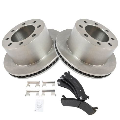 Chevrolet GMC Rear Semi-Metallic Brake Pad & Rotor Kit TRQ BKA10747