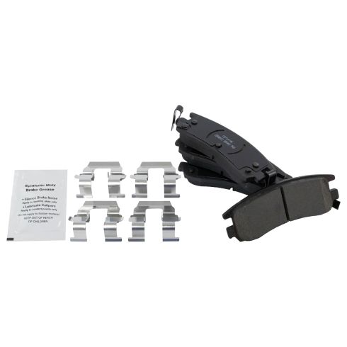 Buick Cadillac Olds Rear Ceramic Brake Pad & Rotor Kit TRQ BKA10751