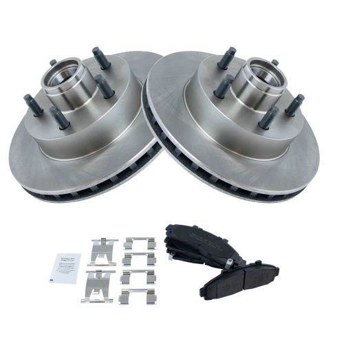 Ford Ranger Mazda B2300 B3000 B4000 Front Semi-Metallic Brake Pad & Rotor Kit TRQ BKA10772