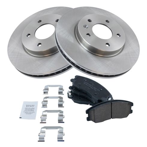 Chevrolet Pontiac Saturn Suzuki Front Ceramic Brake Pad & Rotor Kit TRQ BKA10786