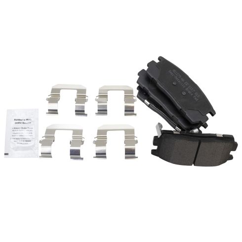 Chevrolet Pontiac Saturn Suzuki Rear Semi-Metallic Brake Pad & Rotor Kit TRQ BKA10787