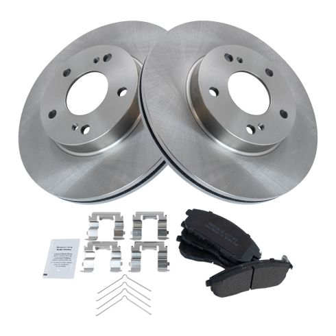 Nissan Maxima Infiniti I30 Front Semi-Metallic Brake Pad & Rotor Kit TRQ BKA10821