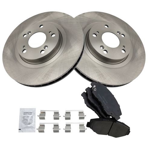 Honda Civic CR-V Acura ILX Front Ceramic Brake Pad & Rotor Kit TRQ BKA10864