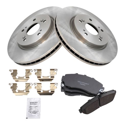 Honda Acura Front Ceramic Brake Pad & Rotor Kit TRQ BKA10868