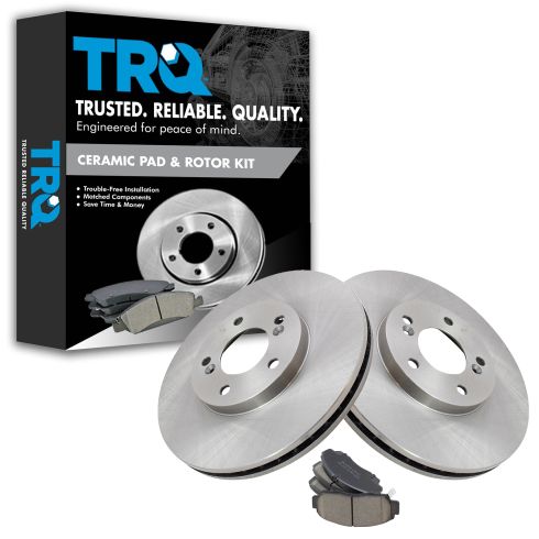 1999-04 Acura RL Front Ceramic Brake Pad & Rotor Kit TRQ BKA10893