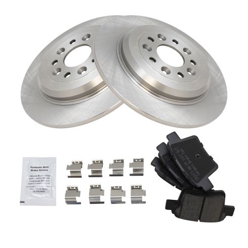 Ford Mercury Rear Ceramic Brake Pad & Rotor Kit TRQ BKA10906