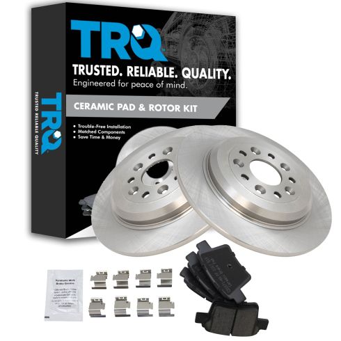 Ford Mercury Rear Ceramic Brake Pad & Rotor Kit TRQ BKA10906
