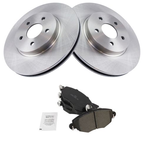 2002-08 Jaguar X-Type Front Ceramic Brake Pad & Rotor Kit TRQ BKA10926