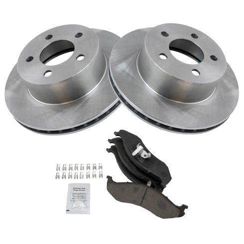 Jeep Front Ceramic Brake Pad & Rotor Kit TRQ BKA10949