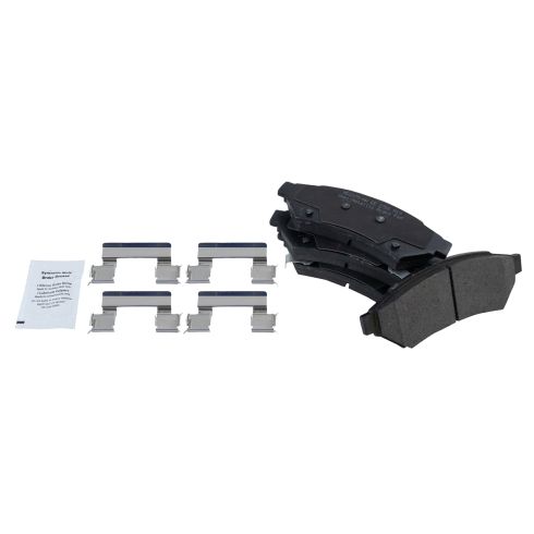 Chevrolet Buick Pontiac Saturn Front Semi-Metallic Brake Pad & Rotor Kit TRQ BKA10956