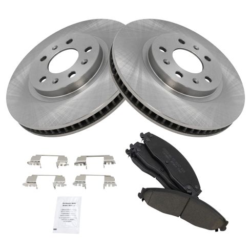 Cadillac CTS Front Ceramic Brake Pad & Rotor Kit TRQ BKA10964