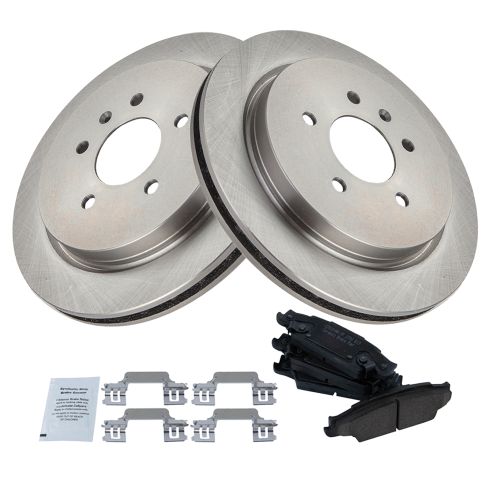 Cadillac CTS Rear Ceramic Brake Pad & Rotor Kit TRQ BKA10965