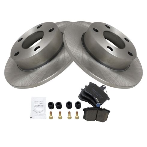 Audi A4 Quattro Rear Ceramic Brake Pad & Rotor Kit TRQ BKA10977