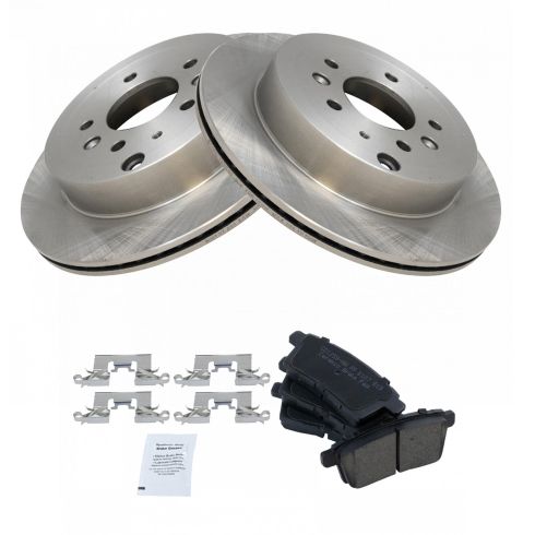 2007-12 Mazda CX-7 Rear Ceramic Brake Pad & Rotor Kit TRQ BKA10991