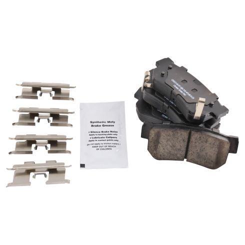 Hyundai Elantra Rear Ceramic Brake Pad & Rotor Kit TRQ BKA10995
