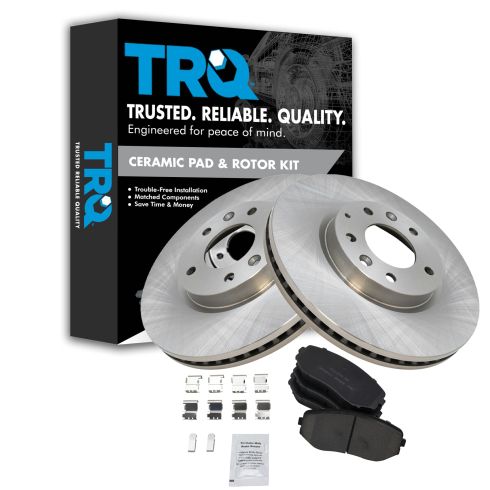 2007-12 Mazda CX-7 Front Ceramic Brake Pad & Rotor Kit TRQ BKA11021
