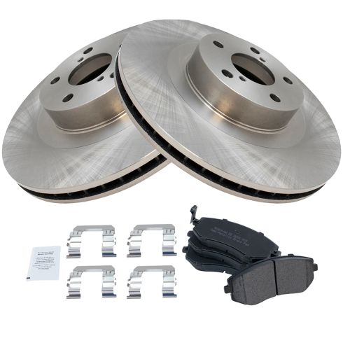Subaru Saab Front Semi-Metallic Brake Pad & Rotor Kit TRQ BKA11031