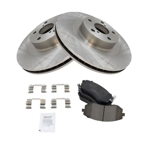 Subaru Saab Front Ceramic Brake Pad & Rotor Kit TRQ BKA11032