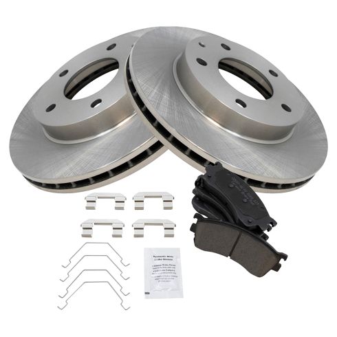 Mazda Protege Protege5 Front Ceramic Brake Pad & Rotor Kit TRQ BKA11047