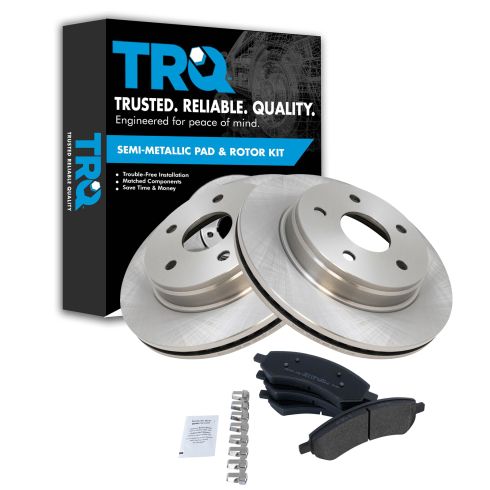 Dodge Ram Chrysler Front Semi-Metallic Brake Pad & Rotor Kit TRQ BKA11061