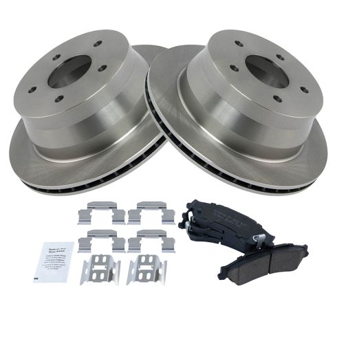 Chevrolet GMC Olds Isuzu Rear Ceramic Brake Pad & Rotor Kit TRQ BKA11101