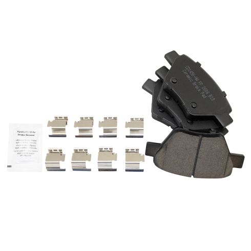 VW Audi Rear Ceramic Brake Pad & Rotor Kit TRQ BKA11124