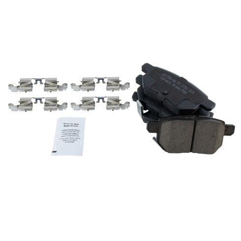 Toyota Pontiac Scion Rear Ceramic Brake Pad & Rotor Kit TRQ BKA11143