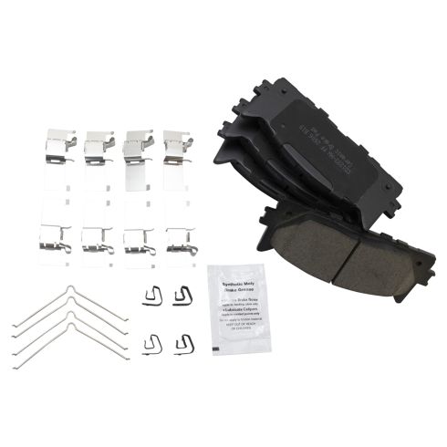 Toyota Avalon Camry Lexus ES350 Front & Rear Ceramic Brake Pad & Rotor Kit TRQ BKA11184