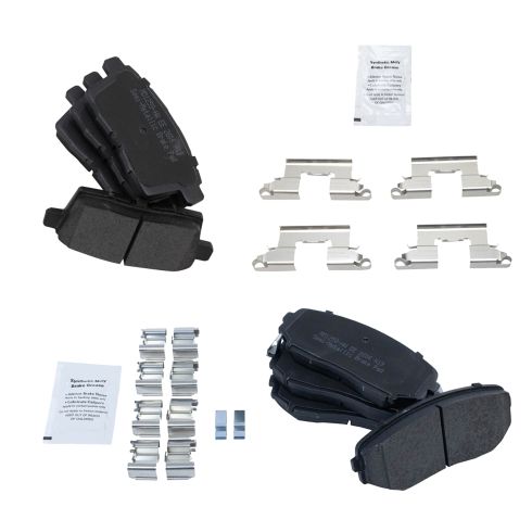 Ford Mazda Lincoln Front & Rear Semi-Metallic Brake Pads TRQ BFA12919