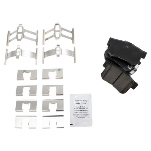 Honda Accord Acura CL Rear Ceramic Brake Pad & Rotor Kit TRQ BKA11294