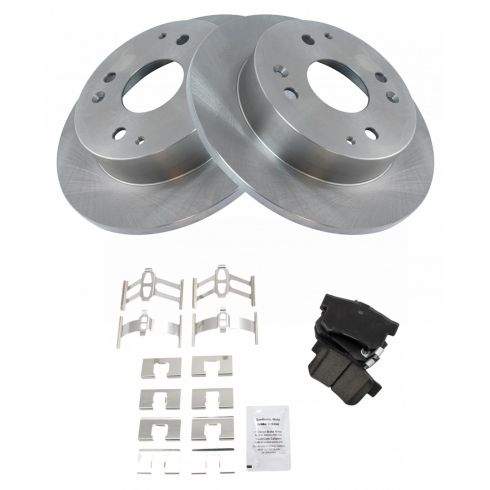 Honda Accord Acura CL Rear Ceramic Brake Pad & Rotor Kit TRQ BKA11294