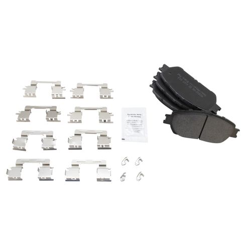 Toyota Lexus Front Semi-Metallic Premium G-Coated Brake Pad & Rotor Kit TRQ BKA11321