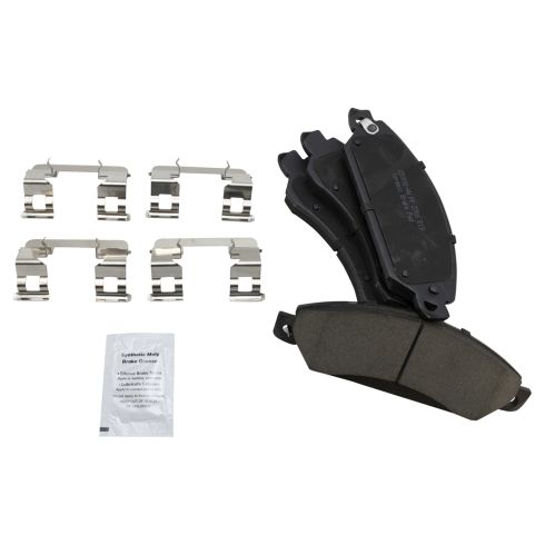 Chevrolet GMC Cadillac Front Ceramic Premium G-Coated Brake Pad & Rotor Kit TRQ BKA11322