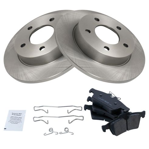 Mazda 3 Rear Ceramic Brake Pad & Rotor Kit TRQ BKA11361