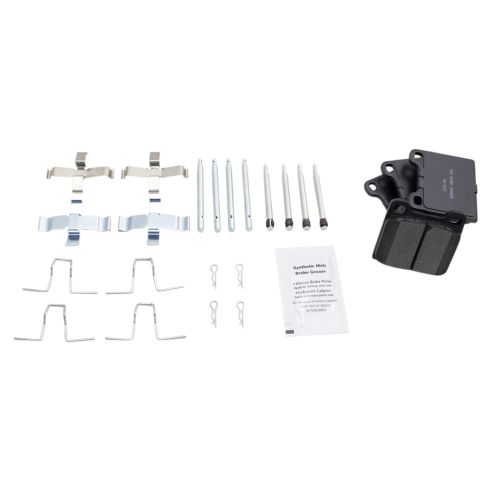 Volvo 850 C70 S70 V70 Front & Rear Ceramic Brake Pad & Rotor Kit TRQ BKA11395