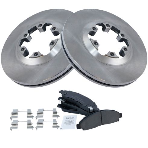 Chevrolet GMC Isuzu Front Ceramic Brake Pad & Rotor Kit TRQ BKA11410
