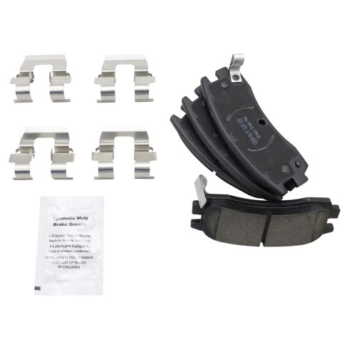 Chevrolet Buick Pontiac Olds Front & Rear Ceramic Brake Pads TRQ BFA12929