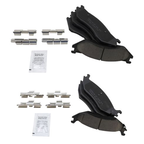 Dodge Durango Ram 1500 Front & Rear Ceramic Brake Pads TRQ BFA12933