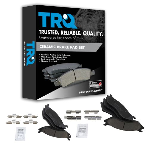 Dodge Durango Ram 1500 Front & Rear Ceramic Brake Pads TRQ BFA12933