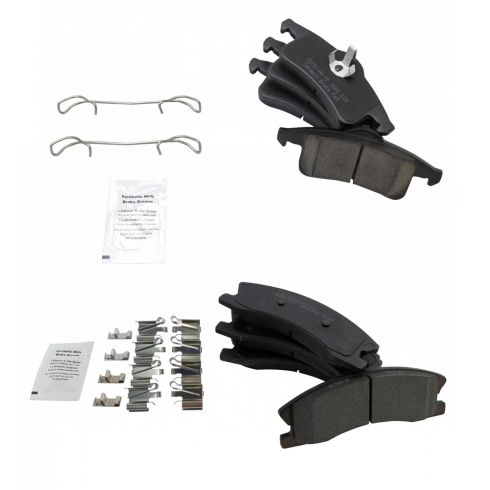 Jeep Grand Cherokee Front & Rear Ceramic Brake Pads TRQ BFA12936