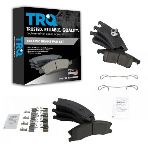Jeep Grand Cherokee Front & Rear Ceramic Brake Pads TRQ BFA12936
