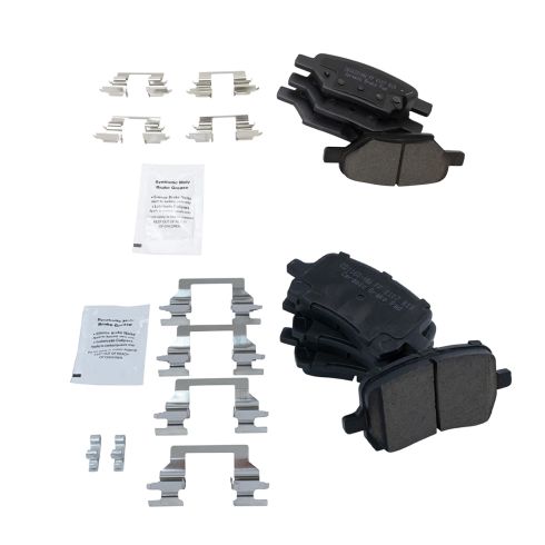 Chevrolet Pontiac Saturn Front & Rear Ceramic Brake Pads TRQ BFA12938