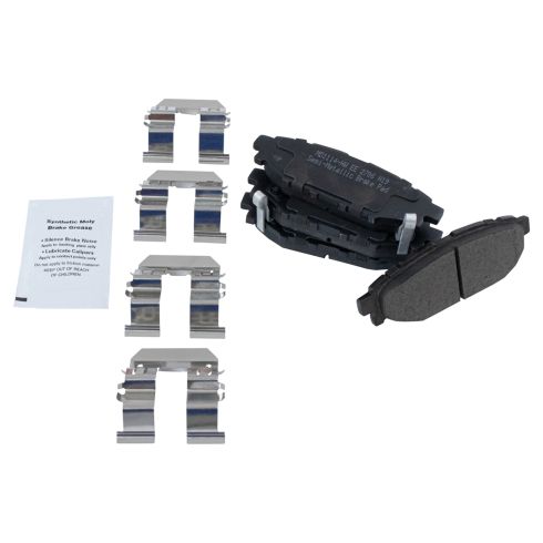 Subaru Front & Rear Semi-Metallic Brake Pads TRQ BFA12940