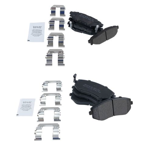 Subaru Front & Rear Semi-Metallic Brake Pads TRQ BFA12940