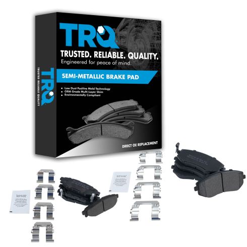 Subaru Front & Rear Semi-Metallic Brake Pads TRQ BFA12940