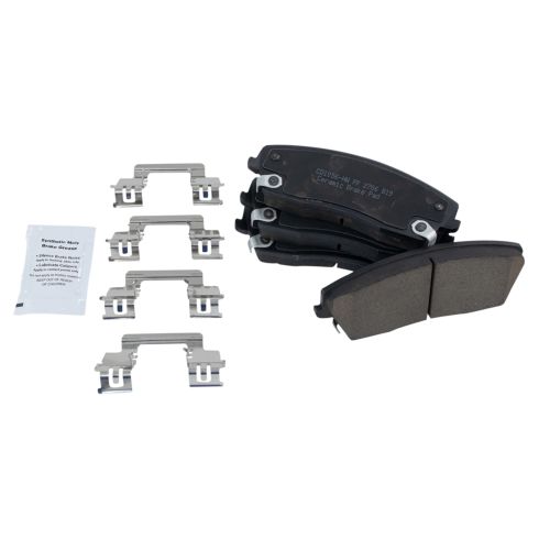 Dodge Chrysler Front & Rear Ceramic Brake Pads TRQ BFA12957