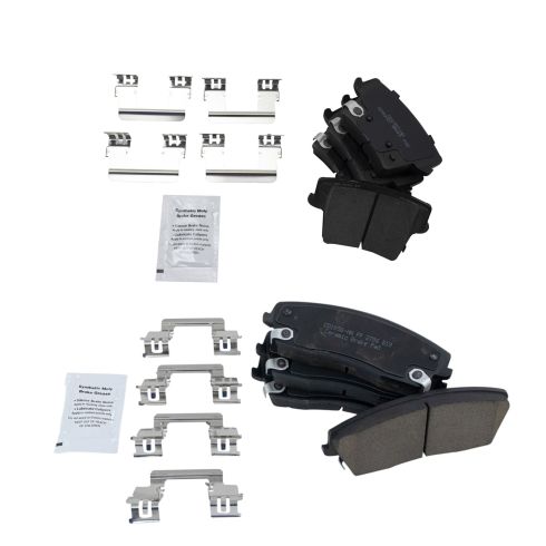 Dodge Chrysler Front & Rear Ceramic Brake Pads TRQ BFA12957