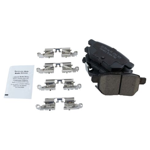 Toyota Pontiac Scion Front & Rear Ceramic Brake Pads TRQ BFA12965