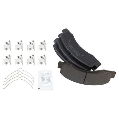 Ford Front & Rear Semi-Metallic Brake Pads TRQ BFA12976