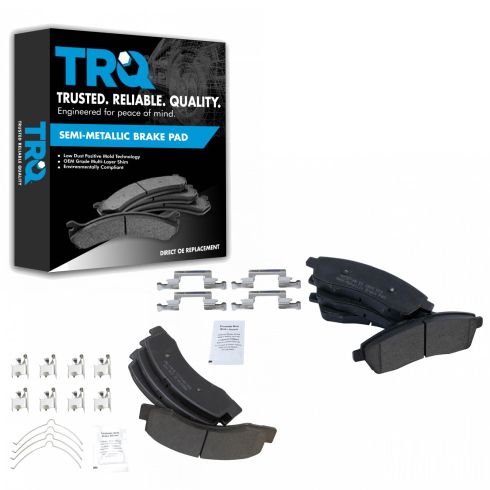Ford Front & Rear Semi-Metallic Brake Pads TRQ BFA12976